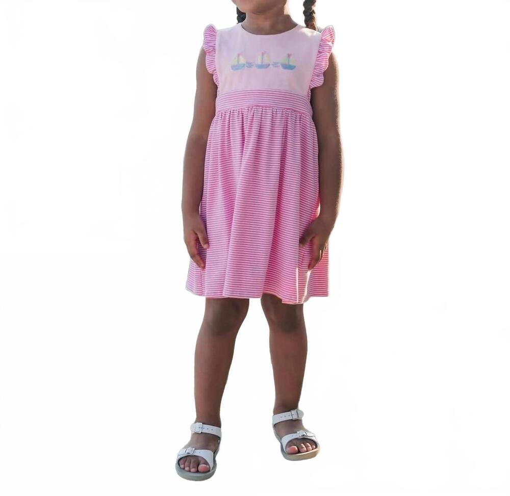 NEW TROTTER STREET KIDS girls set sail dress in pink